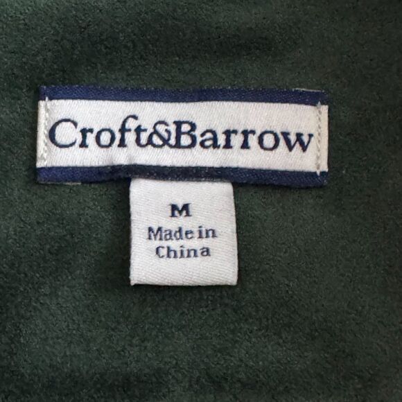 Croft & Barrow Faux Suede Zip Shirt Jacket Size M | Soft Feel | Vintage Y2K - Picture 3 of 9